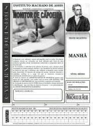 MANHÃ - Instituto Machado de Assis