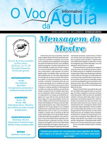 Mensagem do Mestre - Caefa