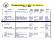 Plano de Actividades do Núcleo das Brunheiras 2005/2006