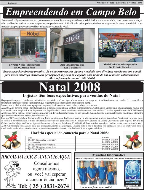 Edição de Novembro 2008 - Associação Comercial e Empresarial ...