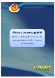 Modelo de prova global - J. Piaget