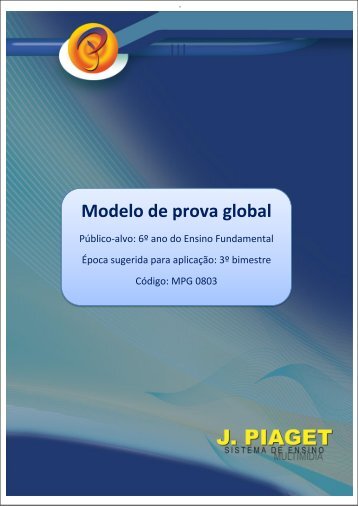 Modelo de prova global - J. Piaget