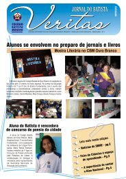 Jornal Veritas - Sistema Batista Mineiro de Educação