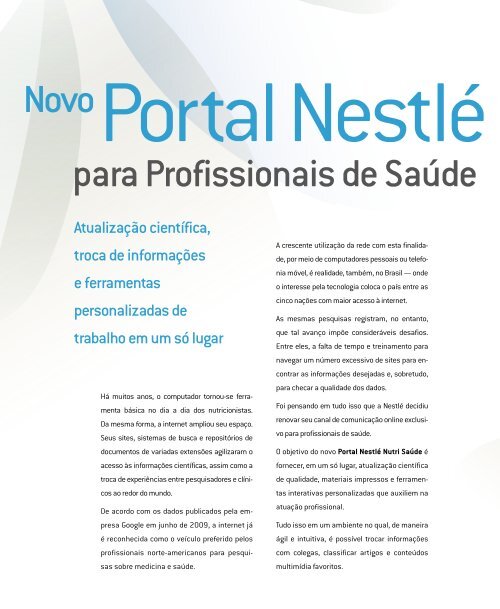 Epigenética e nutrição - Nestlé