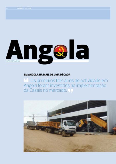 HÁ MAIS DE UMA DÉCADA CASAIS EM ANGOLA - Grupo Casais