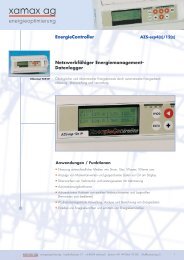 energieoptimierung - xamax ag | über xamax