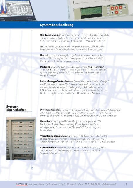 energieoptimierung - xamax ag | über xamax