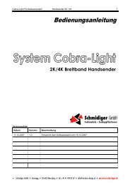 Cobra-Light Funksteuersystem Handsender 2K / 4K 1 Versionenliste ...