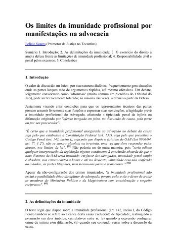 Os limites da imunidade profissional por manifestações na advocacia