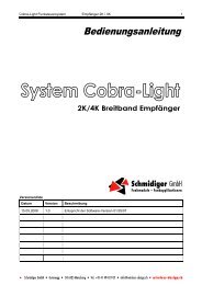 Cobra-Light Funksteuersystem Empfänger 2K / 4K 1 Versionenliste ...