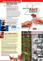 folheto 25 de abril 2004 - Partido Comunista Português