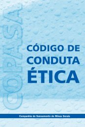 CÓDIGo DE CoNDUTa ÉTICa - Copasa