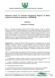 Regimento Interno - Secretaria de Estado de Saúde do Amazonas