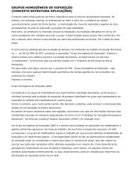 GRUPOS HOMOGÊNEOS DE EXPOSIÇÃO (CONCEITO ... - sobes