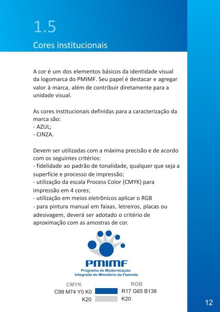 Manual de Identidade - Ministério da Fazenda