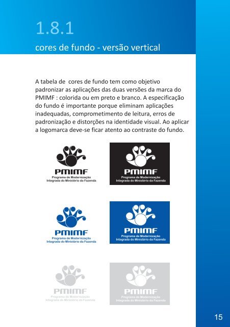 Manual de Identidade - Ministério da Fazenda