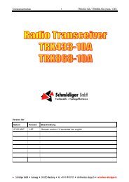 Transceivermodule 1 TRX433-10A / TRX868-10A (Vers. 1.0E ...