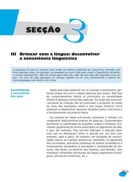 Linguagem e Comunicação no Jardim-de-Infância