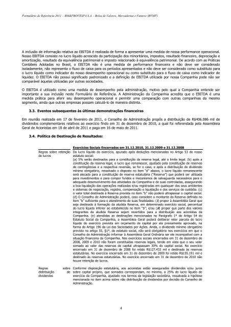 Formulário de Referência 2011 - BM&FBOVESPA - Relações com ...