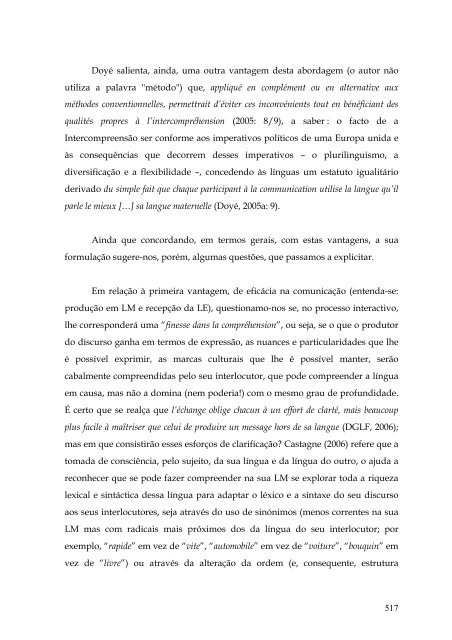 Maria Leonor Simões dos Santos Intercompreensão, aprendizagem ...