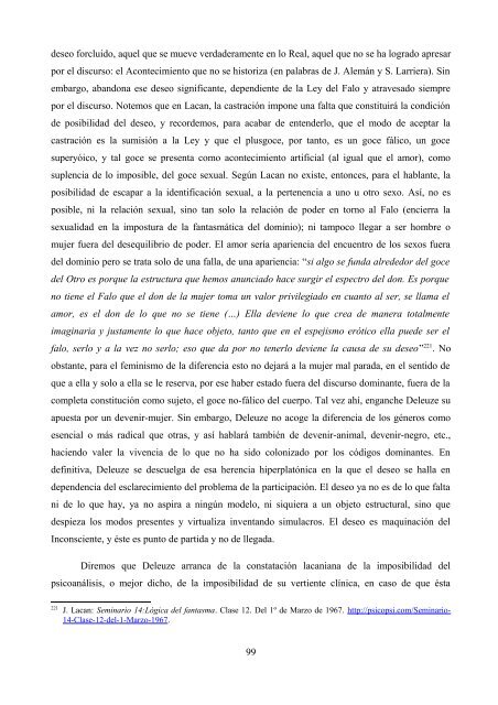 La crítica de Deleuze al psicoanálisis: el proyecto ... - e-spacio UNED