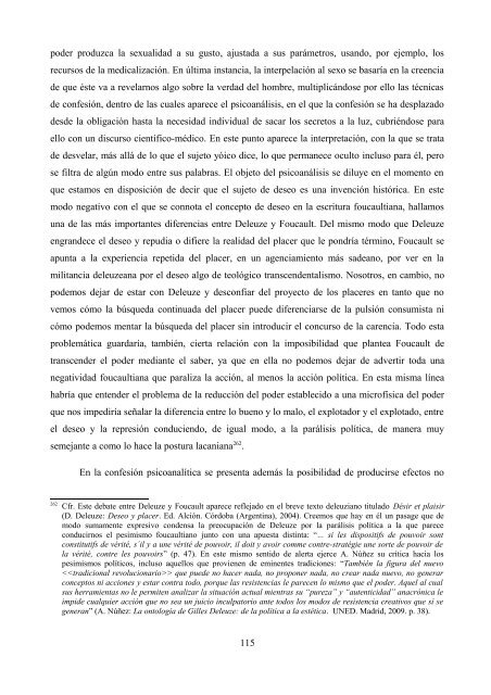 La crítica de Deleuze al psicoanálisis: el proyecto ... - e-spacio UNED