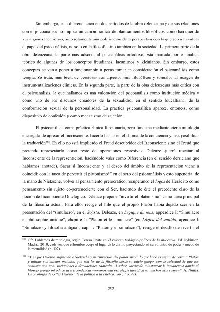 La crítica de Deleuze al psicoanálisis: el proyecto ... - e-spacio UNED