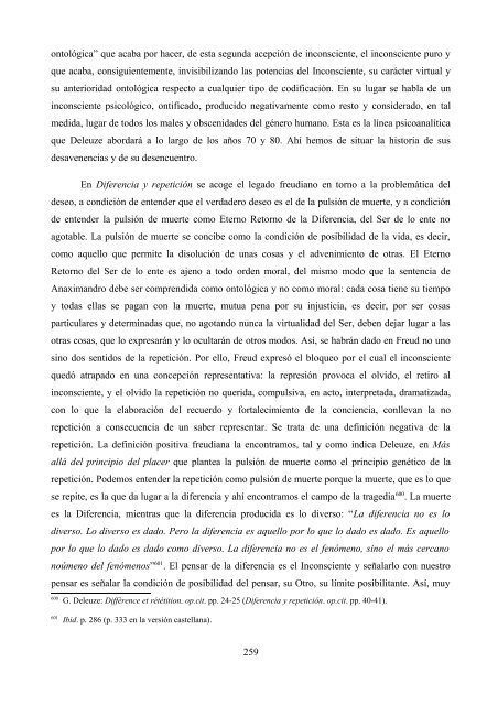 La crítica de Deleuze al psicoanálisis: el proyecto ... - e-spacio UNED