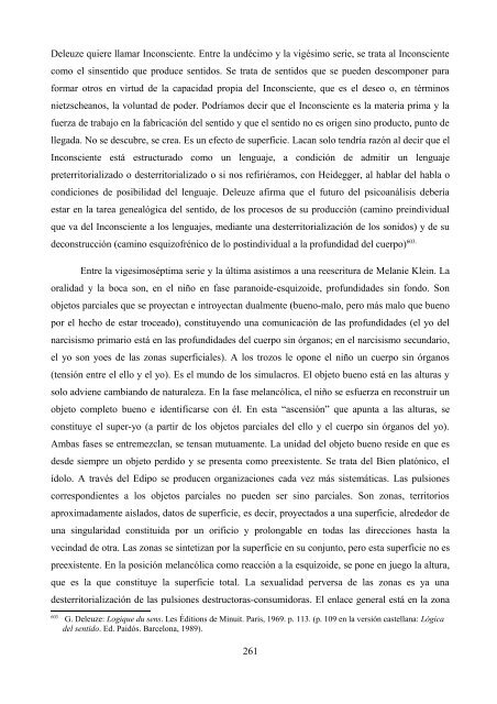 La crítica de Deleuze al psicoanálisis: el proyecto ... - e-spacio UNED