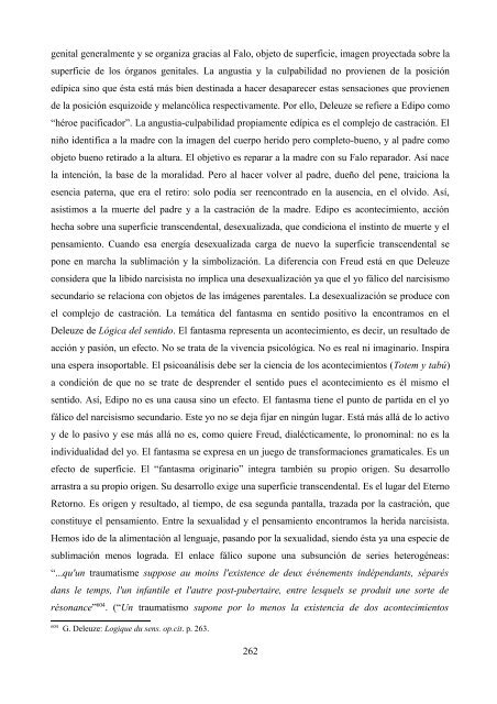 La crítica de Deleuze al psicoanálisis: el proyecto ... - e-spacio UNED