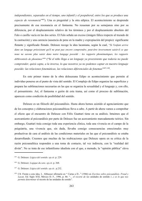 La crítica de Deleuze al psicoanálisis: el proyecto ... - e-spacio UNED