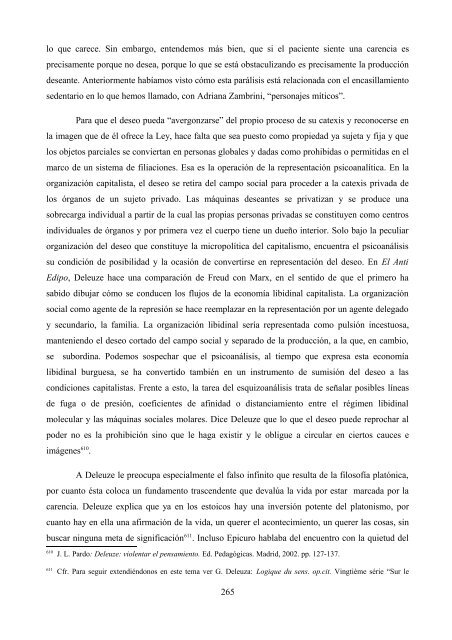 La crítica de Deleuze al psicoanálisis: el proyecto ... - e-spacio UNED