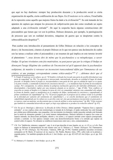 La crítica de Deleuze al psicoanálisis: el proyecto ... - e-spacio UNED