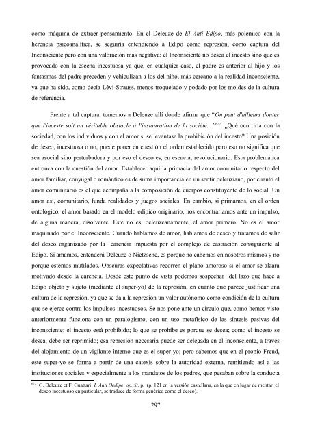 La crítica de Deleuze al psicoanálisis: el proyecto ... - e-spacio UNED