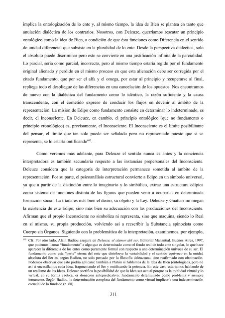 La crítica de Deleuze al psicoanálisis: el proyecto ... - e-spacio UNED