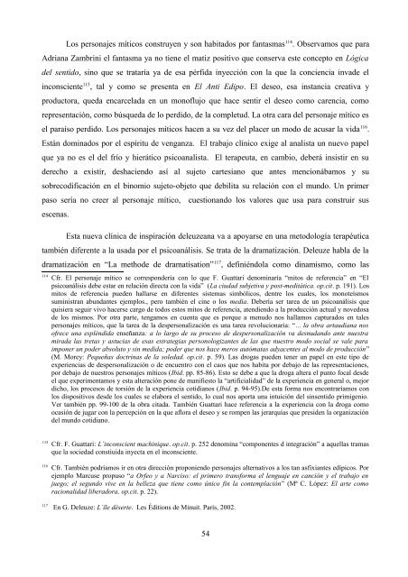 La crítica de Deleuze al psicoanálisis: el proyecto ... - e-spacio UNED