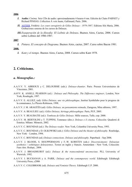 La crítica de Deleuze al psicoanálisis: el proyecto ... - e-spacio UNED