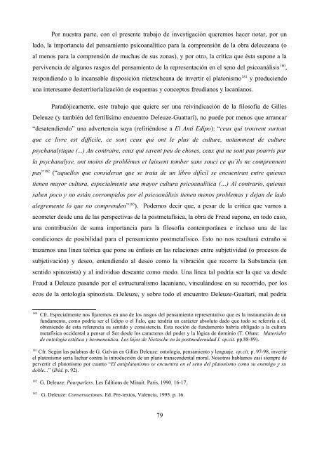 La crítica de Deleuze al psicoanálisis: el proyecto ... - e-spacio UNED