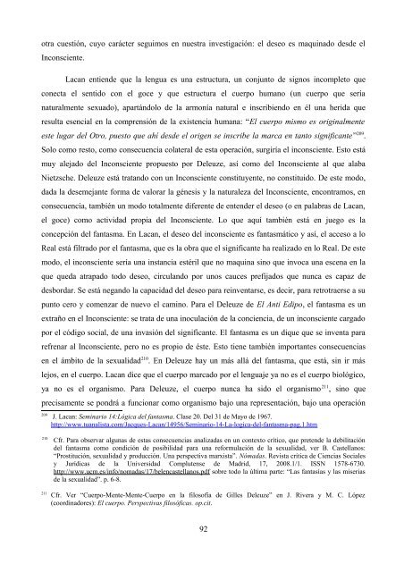 La crítica de Deleuze al psicoanálisis: el proyecto ... - e-spacio UNED