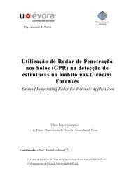 (GPR) na detecção de estruturas no âmbito nas Ciências Forenses