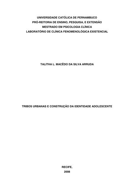 UNIVERSIDADE CATÓLICA DE PERNAMBUCO PRÓ ... - Unicap