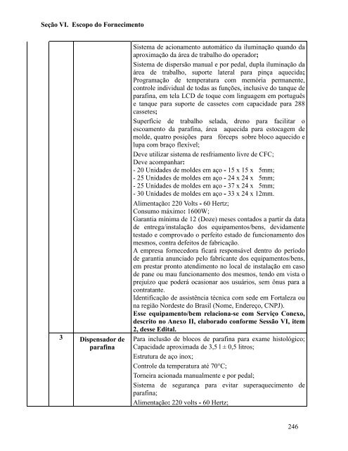 Seção I. Instruções aos Licitantes (IAL) - SEPLAG - Sistema de ...