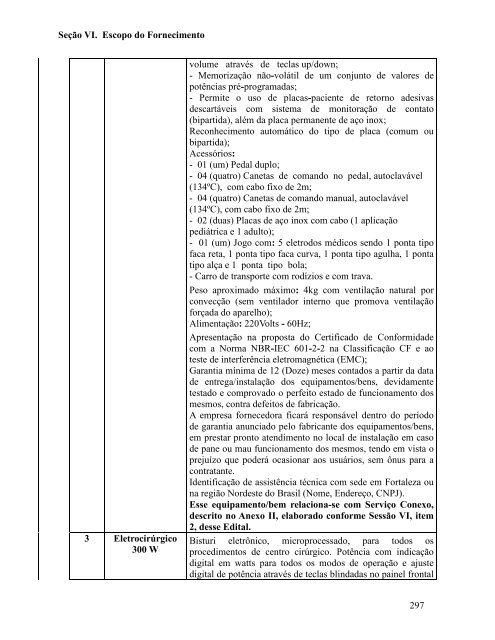 Seção I. Instruções aos Licitantes (IAL) - SEPLAG - Sistema de ...