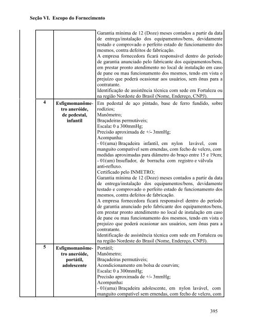 Seção I. Instruções aos Licitantes (IAL) - SEPLAG - Sistema de ...