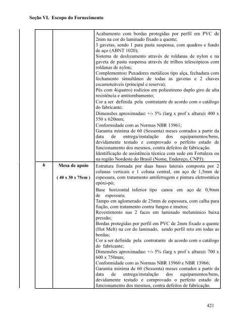 Seção I. Instruções aos Licitantes (IAL) - SEPLAG - Sistema de ...