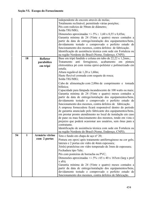 Seção I. Instruções aos Licitantes (IAL) - SEPLAG - Sistema de ...