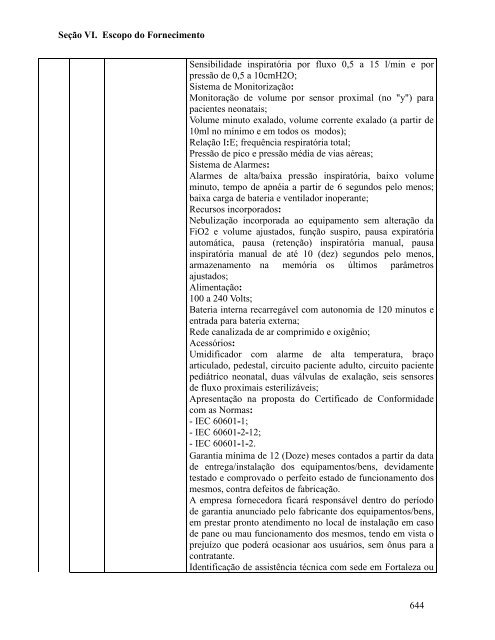 Seção I. Instruções aos Licitantes (IAL) - SEPLAG - Sistema de ...