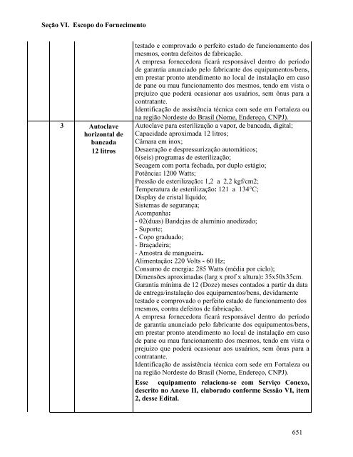 Seção I. Instruções aos Licitantes (IAL) - SEPLAG - Sistema de ...