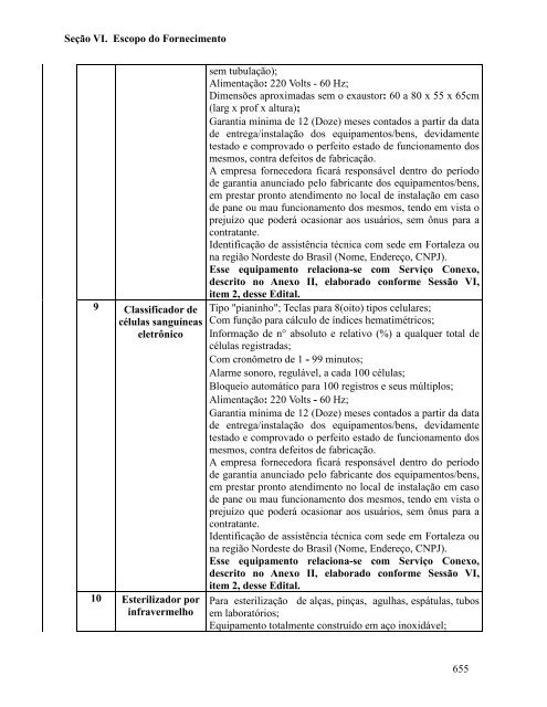 Seção I. Instruções aos Licitantes (IAL) - SEPLAG - Sistema de ...