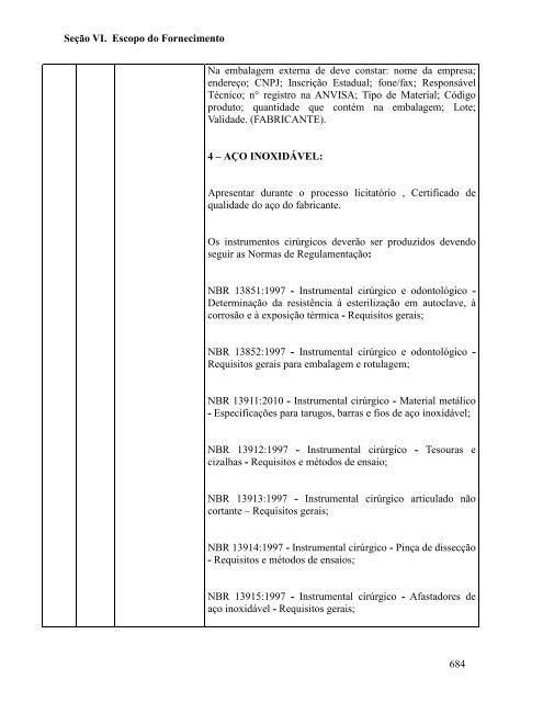 Seção I. Instruções aos Licitantes (IAL) - SEPLAG - Sistema de ...